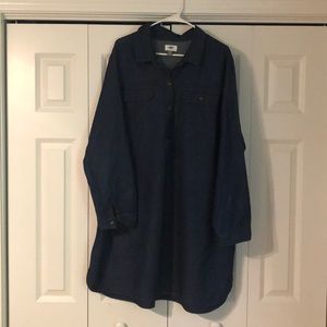 Denim shirt dress